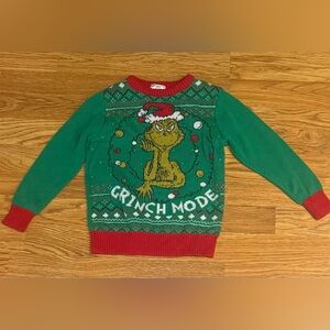 The Grinch Knit Ugly Sweater Unisex Kid's Size XS